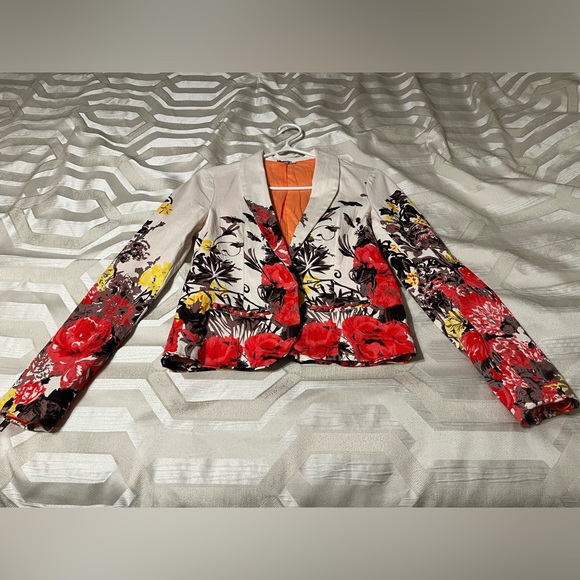 NWOT BUFFALO David Bitton Spring Floral Blazer, Size Small - Picture 6 of 6